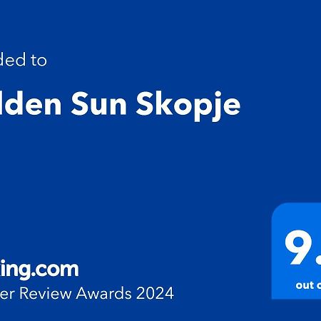 Apartmán Golden Sun Skopje Exteriér fotografie